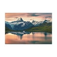 thumbnail image 1 of Snow Mountain Lake Summer Nature Wilderness Photography Canvas Wall Art for Home Decor Ready-to-Hang, 1 of 18
