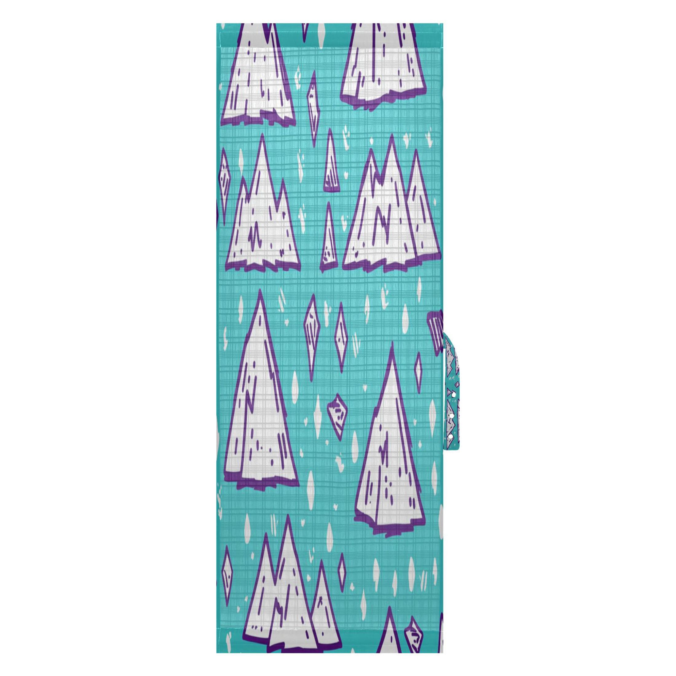 Snow Mountain Pattern Door Side Curtain 54x40in Privacy Shade UV ...