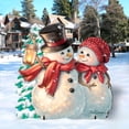 thumbnail image 1 of Snow Much in Love Christmas Free Standing Garden Decor Outdoor Decor by D. Gelsinger | Christmas Santa Snowman Decor - 8461011F-1708, 1 of 11
