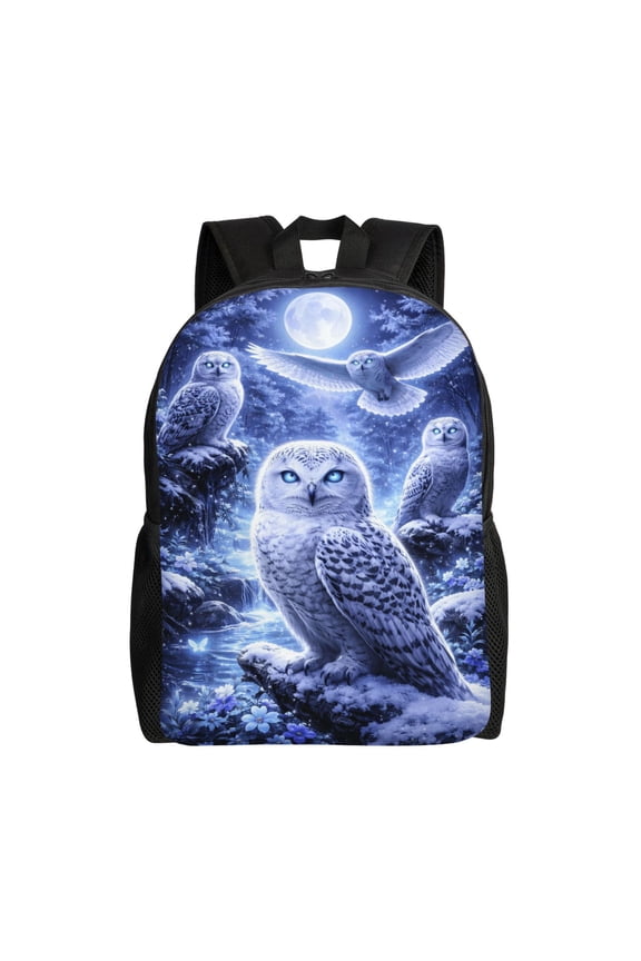 Snow Owl Backpack Large Capacity Laptop Bag for Men and Women