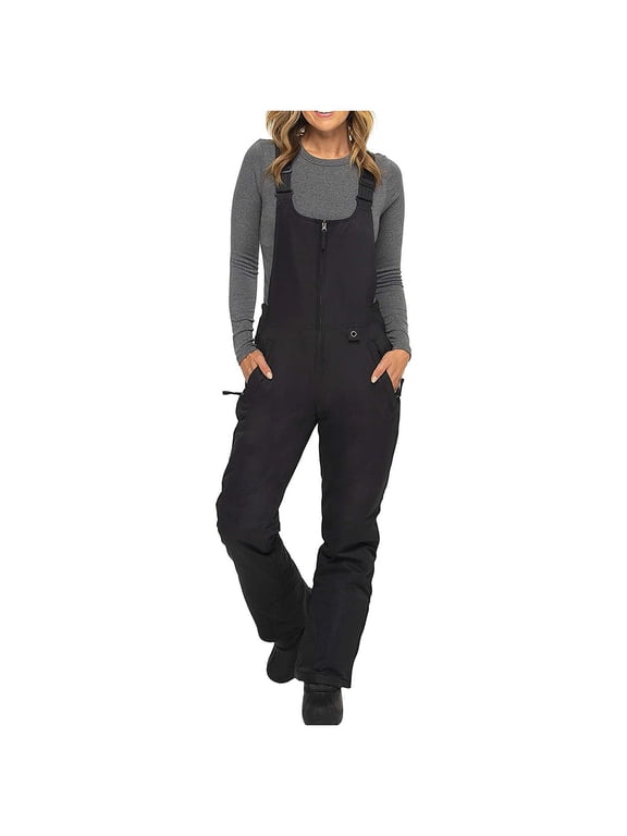 Snow Pants Womens Bib Overalls for Women Winter Ski Pants Trendy 2025 Snow Bib Waterproof Insulated Snow Pants