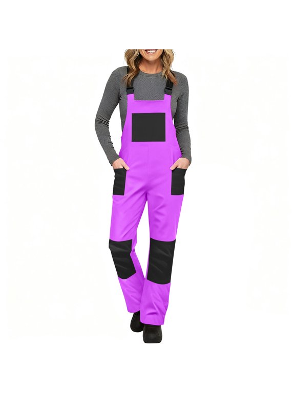 Snow Pants Womens Sevevn Womens Insulated Snow Bibs Waterproof Winter Ski Pants Snowboarding Overalls
