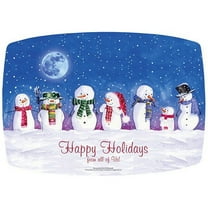 Snow People Happy Holidays Paper Placemats - 14in. x 9.75in. - 25 Pack (311098)