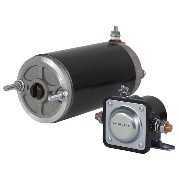 Snow Plow Angle Pump 3'' Motor & Solenoid Fits High Torque Meyer