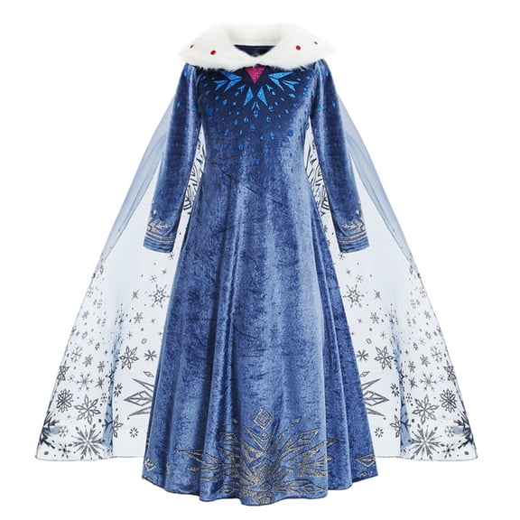 Snow Princess Elsa Dress Girls Cosplay Party Fancy Child Costume Christmas Dress up