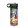thumbnail image 1 of Snow Princess Kids Insulated Water Bottle With Straw - 18 Oz Stainless Steel Double Wall Vacuum Cup, Leakproof, Bpa Free, Suitable For Boys And Girls, 1 of 1