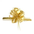 thumbnail image 1 of Snow Pull Bow Ribbon, Gold, 14 Loops, 2-Inch, 2-Count, 1 of 1