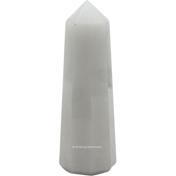 Snow Quartz Crystal Tower Obelisk Point (2" to 3" INCH)
