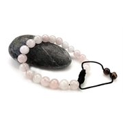 Snow Quartz Gemstone Macrame Style Adjustable Bracelet Good for Healing and Energy- 91013