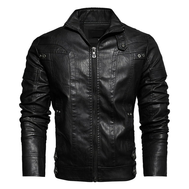 Leather jacket in clearance rain