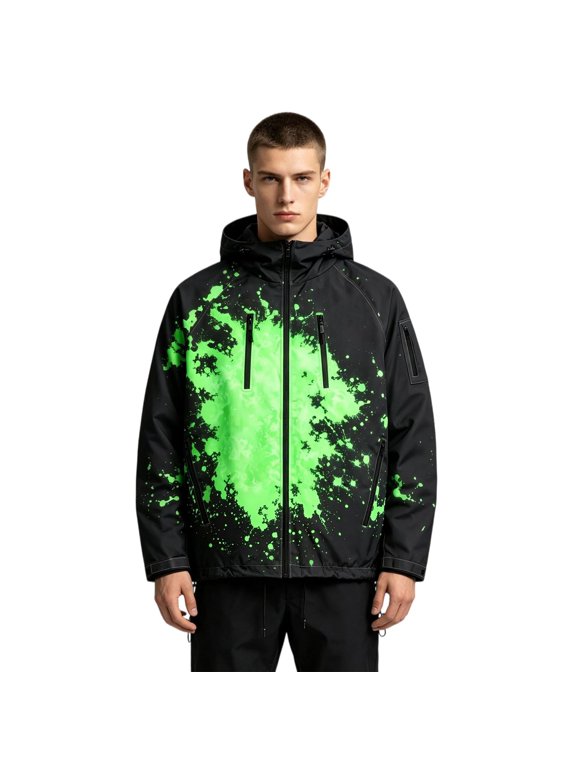 Snow Reactive Jacket for Men, Color Changing Winter Jacket for Skiing, Snowboarding and Outdoor Adventures