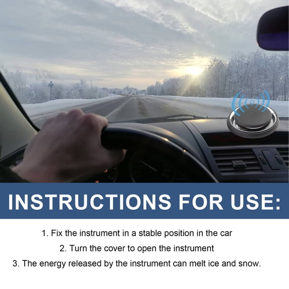 Snow Removal Instrument,Cars - Removal Car Snow Car Defroster Tool Interference Snow Interference Portable Interference - Air Freshener Snow Removal - Includes Hxber Car Air Black