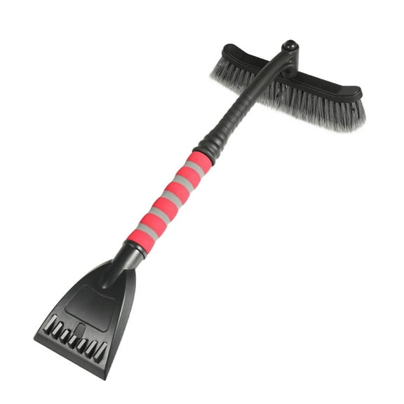 Snow Removal Shovel, Car Snow Brush, PVC Bristle Ice Scraper, Non-Slip Sponge Grip, for Car SUV Home Deicing Snow Clearing