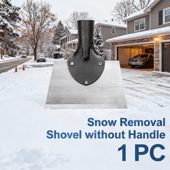 Snow Removal Shovel, Heavy-Duty Manganese Steel Construction, Perfect for Snow, Ice, and Yard Cleaning, Corrosion-Resistant Coating