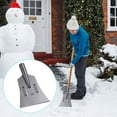 thumbnail image 1 of Snow Removal Shovel Outdoor Metal Ice Breaker – Heavy Duty Portable Winter Snow Shovel Head • Ergonomic Handle • Efficient Snow & Ice Clearing • 13x10.63in Durable Design, 1 of 8