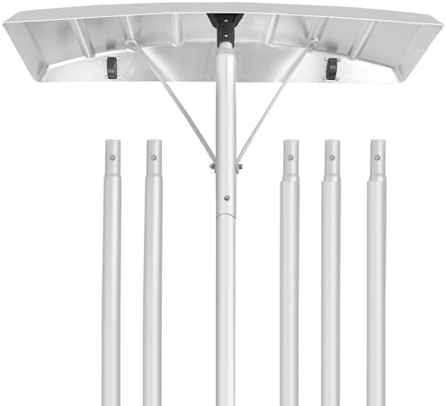 Snow Roof Rake with Extra Comfort Handle, 5-21 ft Telescoping Design ...