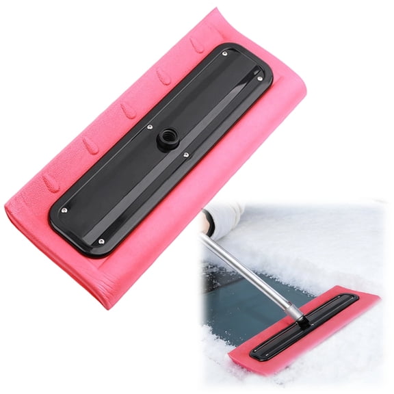 Leaf Roof Brush and Snow Rake, Roof Cleaning Brush & Leaf Removal Tool, Cleaning Brush Tool for Cleaning Shingles, Solar Panels, Car Tops(Pole Not Included)