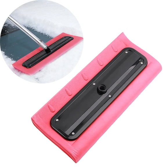 Snow Roof Rake - Snow Foam Broom Scraper Pusher, Driveway Ice Removal Rake for Roof Vehicle Garage Home Lawn Backyard Outdoor Driveway Winter Tool 15.75x6.5x0.79 inches