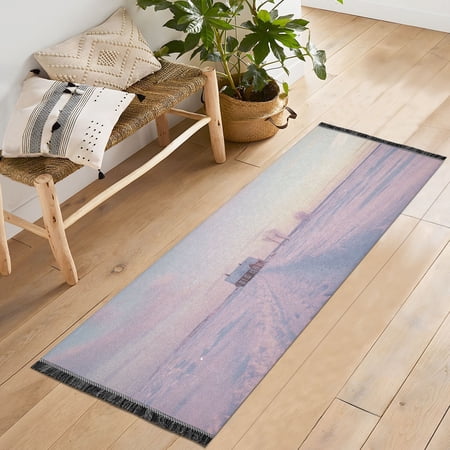 Snow Runner Rug Machine Washable Area Rugs Carpet Non Slip Entryway Mat for Bedroom Entryway Front Door
