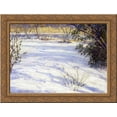 thumbnail image 1 of Snow Scene 24x20 Gold Ornate Wood Framed Canvas Art by Onderdonk, Robert Julian, 1 of 2