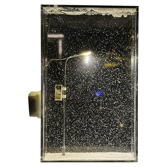 Snow Scene Night Light Decoration Chrestmas Flowing Snowflake Street Scenery Lights Ornament Holiday Gifts for Firend