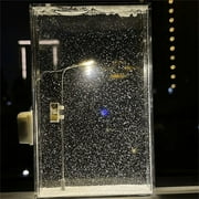 Snow Scenery Street Lamp Snowflake Lamp, Snowy Night Flowing Night Light Snow Scenery Small Street Light Handmades DIY Material Package Gift To Girlfriend And Friend 20ml