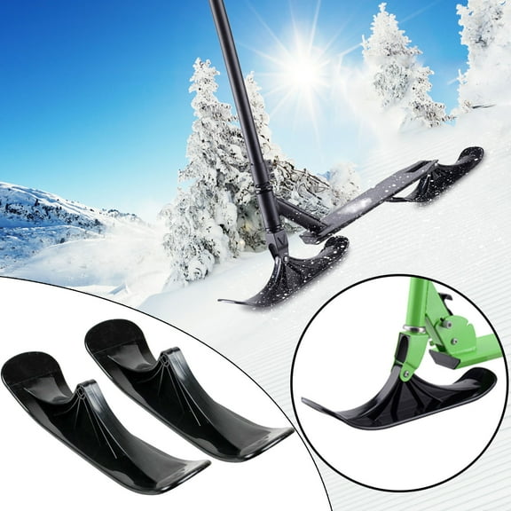 Snow Scooter Kit Under $5! Yrmaups Snow Sled Ski Scooter Conversion Kit, Turn Your Kick Scooter into a Snow Scooter, Winter Sports Accessory, Easy to Install, Compatible with Many Scooters