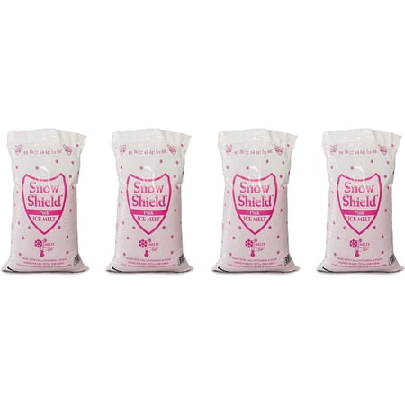 Snow Shield Ice Melt, Pink (50 Pound Bag) Effective to: -0°F, Safe for Kids, Pets and Our Earth
