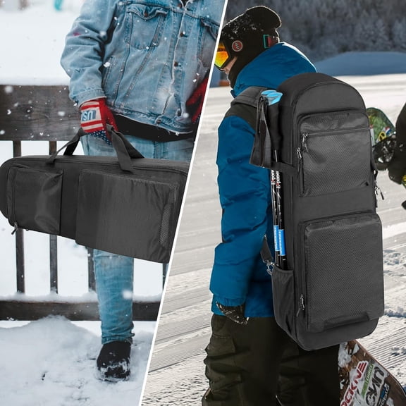 Snow Shoes Bag for 25-30 Snowshoes, Snowshoe Backpack Holds A Pair of Poles, Gloves and Other Accessories, Suitable for Hiking and Climbing, Bag Only$$