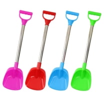 Snow Shovel | 20.8-Inch Stainless Steel Handle | Medium Flat Head Design | Multi-Color Winter Play Tool for Outdoor Activities | 1 Pack (Random Color) B