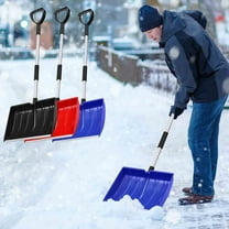 Snow Shovel under $5! CQCYD Snow Shovel with Removable Plastic Blade, Grain and Snow Removal Tool for Farm and Home, Lightweight Hand Shovel for Outdoor and Emergency