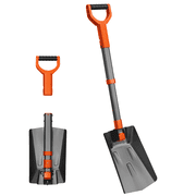 Snow Shovel Brush, Snow Scraper 39" Folding Ice Scraper Removal Tool for Ca Windshield, Outdoor, Grey