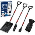 thumbnail image 1 of Snow Shovel Kit 5 in 1 Foldable Car Snow Remover with Brush, Ice Scraper, Glove and Mini Ice Scraper, Portable Emergency Tool Set for Car Truck Camping Outdoor, 1 of 7