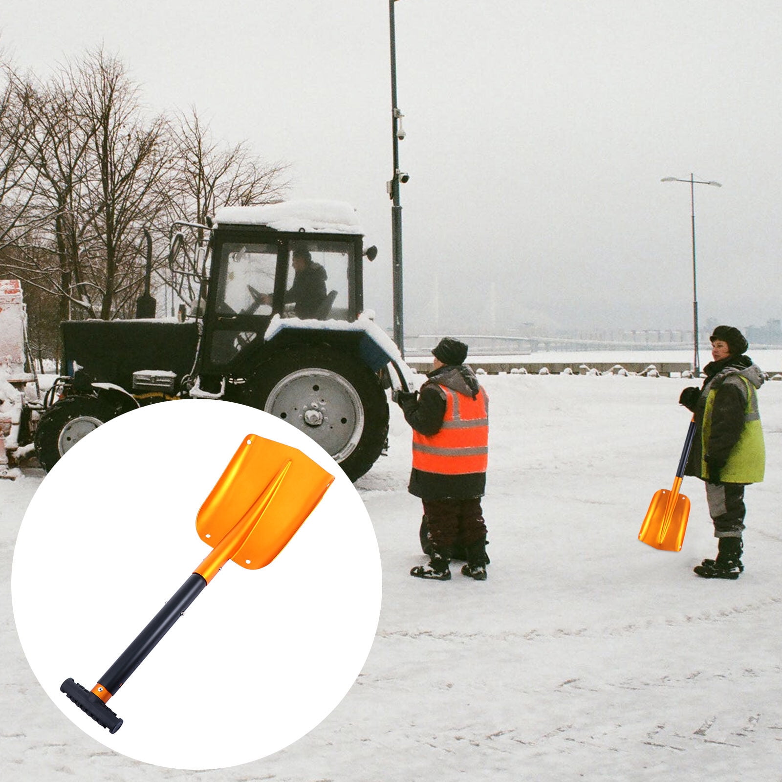 Snow Shovel Removalcar Safe Scraper Ice Pusher Poly Snow Kidsemergency