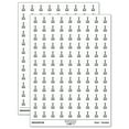 thumbnail image 1 of Snow Shovel 200+ Round Stickers - White - Matte Finish - 0.50" Size, 1 of 3