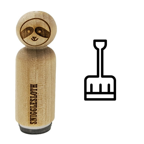 Snow Shovel Rubber Stamp for Scrapbooking Crafting Stamping - Mini 1/2 Inch