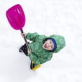thumbnail image 1 of Snow Shovel Toys – 23” Square Mini Snow Removal Tool with D-Grip Handle, Plastic Scoop for Winter Play, Beach, Driveway, Car, Garden, Snowman Building, Pink, Snow Shovel, 1 of 4