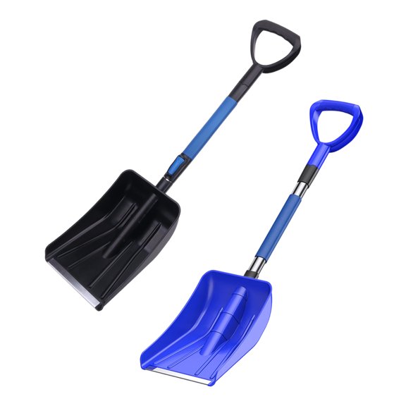 Snow Shovel Winter Snow Removal Tool D Shaped Grip Plastic Blade Break Apart Handle 1 Pack for Snow Clearing