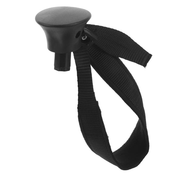 CIMAXIC Adjustable Black Ski Pole Wrist Strap for Cane, Polyester Outdoor Sports Gear, 1 Pair
