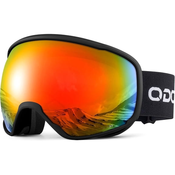 Snow Ski Goggles S2 Double Lens Anti-Fog OTG Windproof UV400 Eyewear for Men, Women and Youth-Skiing Snowboarding