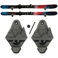 thumbnail image 1 of Snow Ski Wall Mounts With Hooks, Snow Skis Rack, Space Saver, Wall Art (Black), 1 of 6