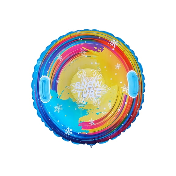 Snow Sled for Student, Toboggan Snow Sled, Inflatable Snow Sled, 47 In, Pvc Material, Winter Backyard Play, Snowy Hill Outings, Snowflake Details, 1 Pc