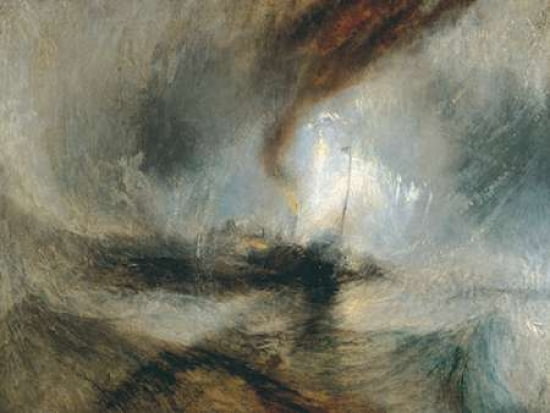 Snow Storm - Steam Boat off a Harbours Mouth Canvas Art - William Turner (22 x 28)
