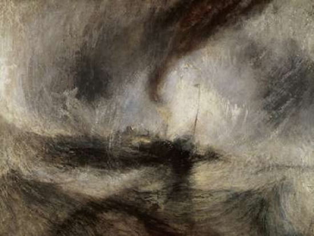 Snow Storm at Sea Canvas Art - Joseph MW Turner (18 x 24)