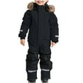 thumbnail image 1 of Snow Suit for Boys Girls One Piece Hooded Snowsuit Waterproof Windproof Overalls Winter Outdoor Snowboarding Ski Suits, 1 of 6