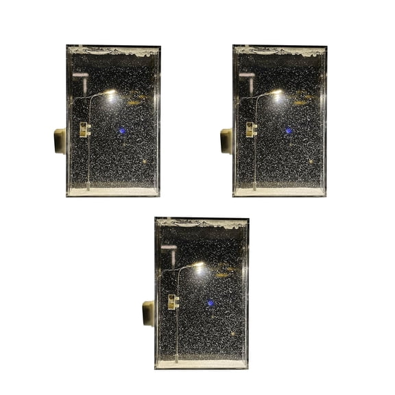 Snow Tales lamp, SnowTales Snow Scenery Night Light, Snowy Night Street Lamp Christmas Snow Scene Light DIY Materials, Flowing Snowy Night Light Christmas Decorations Desktop Decor