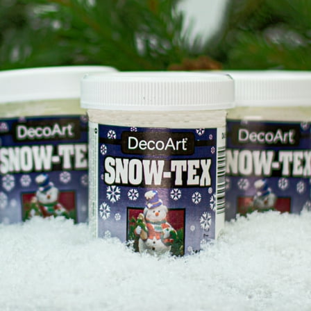 DecoArt Snow-Tex 2oz Faux Snow & Dimensional Texture Effect Paint for Art & Crafts