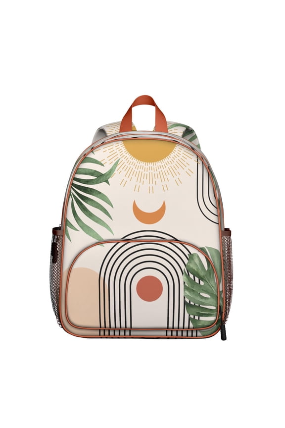 Snow-Themed Penguin Decorated Backpack - Durable Waterproof Student Daypack with Adjustable Straps & Organized Storage