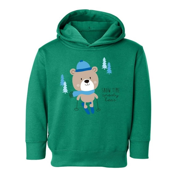 Snow Time Sporty Bear Hoodie Toddler -Image by Shutterstock, 2 Toddler