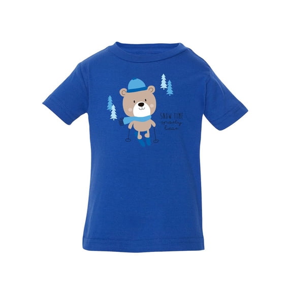 Snow Time Sporty Bear T-Shirt Infant -Image by Shutterstock, 6 Months
